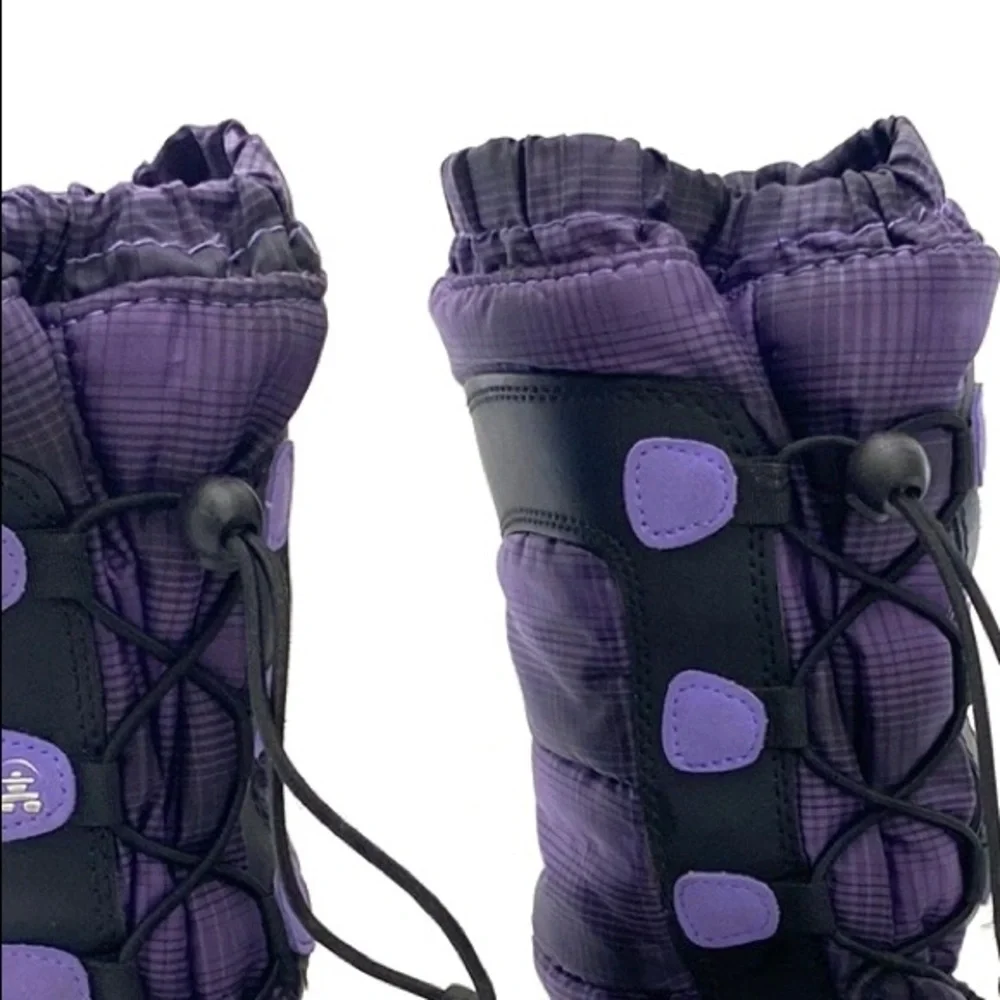 Kamik Big Girl Youth Purple Moonracer Winter Boots SZ 4 (Boots Only)